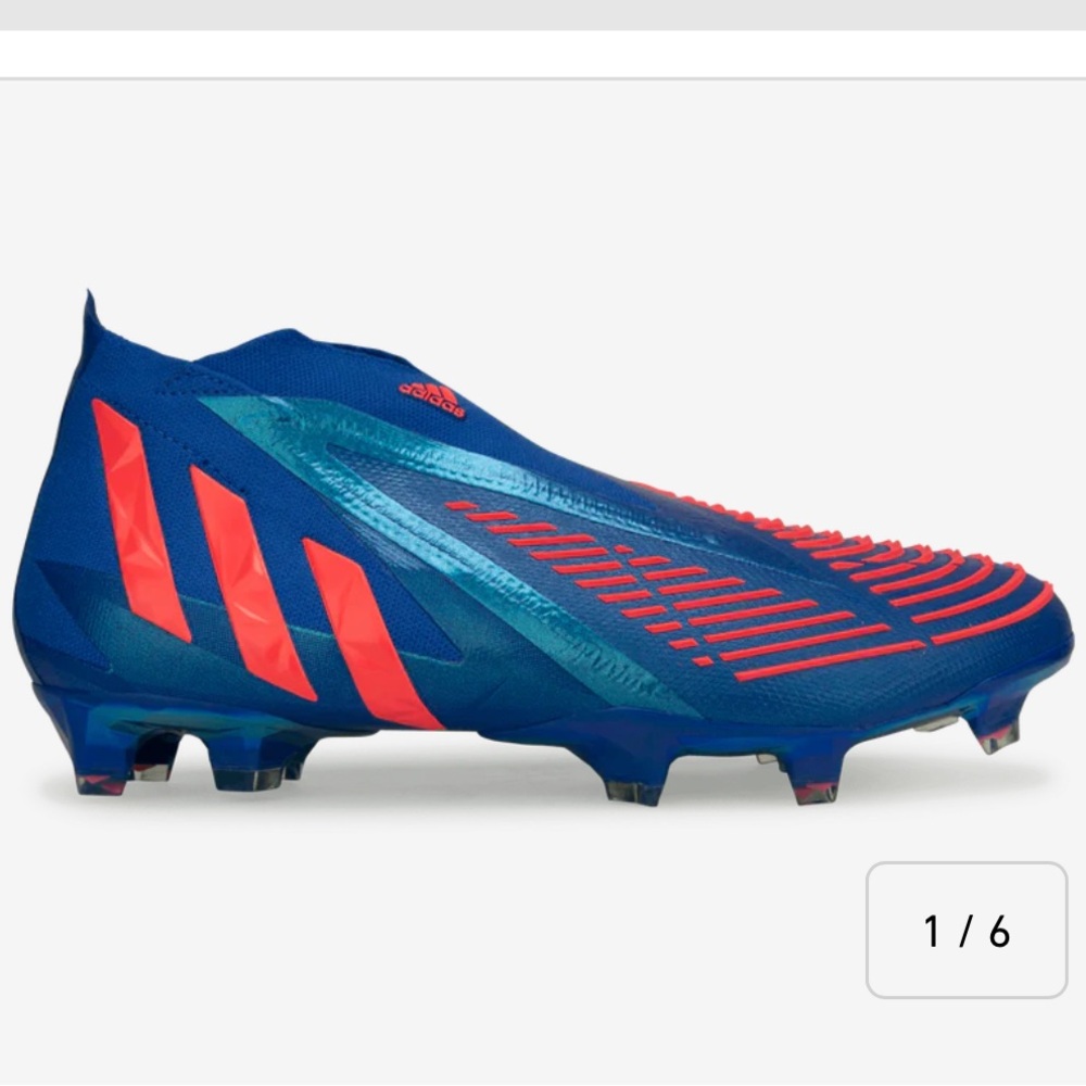 ADIDAS PREDATOR EDGE+ FG SAPPHIRE EDGE soccer cleats size 10